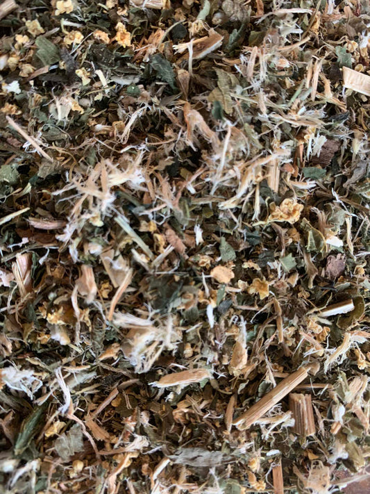 Spring Fresh Hayfever blend, specially formulated to help you enjoy the beauty of the season while managing seasonal allergies. This blend combines soothing herbs known for their supportive properties.